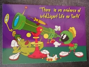 1999 postcard Marvin Martian Looney Tunes 1999 Warner Bros No intelligent life - Picture 1 of 2