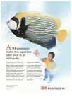 3M Innovation Aquarium Safer Emperor Angelfish Vintage 1996 Print Ad