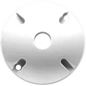 (1 pieza) Cubierta redonda resistente a la intemperie de 4"" con 1 orificio de 1/2"" Portalámpara exterior BLANCA - Imagen 1 de 2