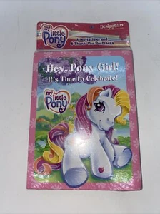 NEW My Little Pony Birthday Party 8 Invitations & 8 Thank You Cards Retro 2003 - Picture 1 of 6