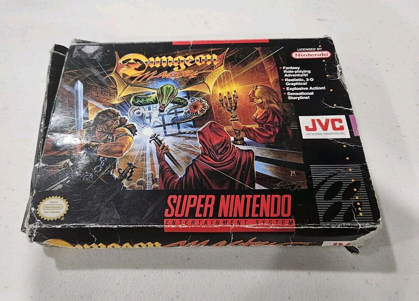 Dungeon Master SNESSuper Nintendo with Box NO manual or insert
