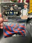 Formal Silk Satin Striped Red Blue Bowtie Bow Tie Costume Accessory Tuxedo New!