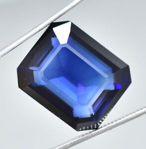 36.70 Ct Natural INC Blue Ceylon Sapphire Radiant Cut Loose Gemstone Certified