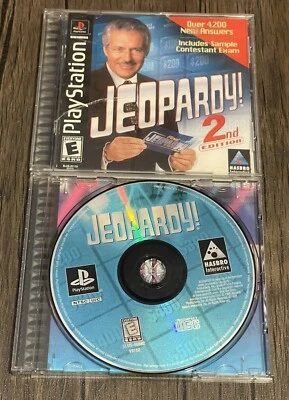 Jeopardy 1st No Book & 2nd Edition Sony PlayStation 1 PS1 Complete w/ Manual CIB - Image 1 of 4