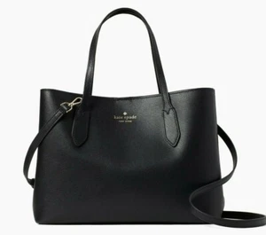 New Kate Spade Harper Satchel Grain Black with Gold tone hardware - Picture 1 of 4