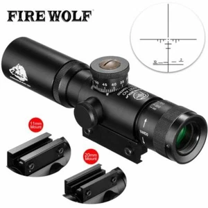SS2 4x21 AO Compact Hunting Air Rifle Scope Tactical Optical Sight Glass Etched - Picture 1 of 5