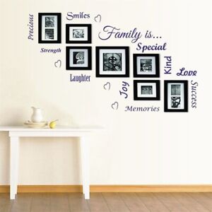 Striking Family Photo Frame Wall Stickers for Personalized Home Decoration