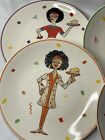 Fun Quirky Dishes Plates Vintage 80S 90S Women Party Dessert Art Colorful Gift