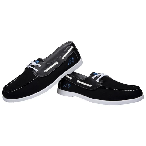 Carolina Panthers NFL Men's Side Logo Canvas Shoes FREE SHIP Cover