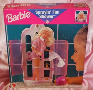 BARBIE DOCCIA MILLESPRUZZI SPRAYIN' FUN SHOWER #67425 DOUCHE DUSCHE DUCHA MATTEL - Picture 1 of 3