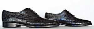 NICE! $1000+ MEZLAN PLATINUM Genuine Crocodile Alligator Boots Loafers Shoe 10.5 - Picture 1 of 9