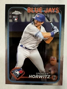 SPENCER HORWITZ Rookie Card 2024 Topps Chrome Base #26 ROOKIE MLB Blue Jays - Picture 1 of 2