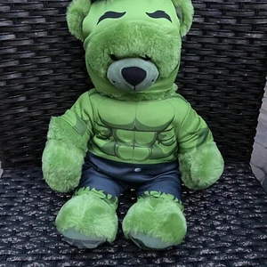 Build A Bear Marvel Avengers The Incredible Hulk 16" Plush Stuffed Toy W/outfit - Picture 1 of 5