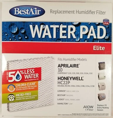 BestAir A10W Replacement Humidifier Filter - Fits Aprilaire & Honeywell - NIB - Image 1 of 2
