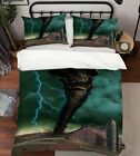 3D Black Tornado Lightning N286 Bed Pillowcases Quilt Cover Duvet Vincent Amy