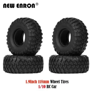 1.9 Crawler Rock Terrain Wheels Tires W/Foam for RC 1/10 Axial SCX10 Redcat Gen8 - Picture 1 of 7