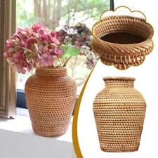 Autumn Rattan Woven Vase ArtVase Fashion Decor Flower Faddish D9D4