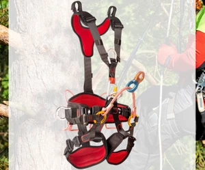 Full Body Harness Tree Climbing Arborist Rescue Falling Protection Equipment - Picture 1 of 10