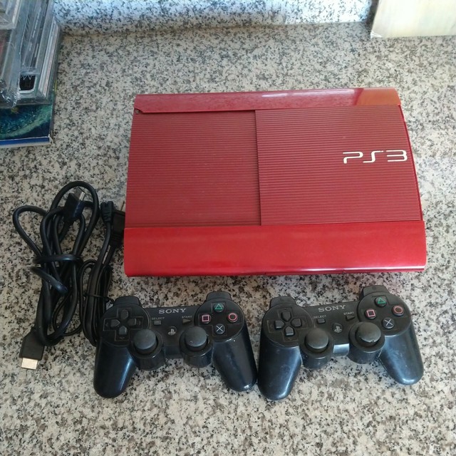 Restored Sony PlayStation 3 PS3 500GB Console Red (Refurbished