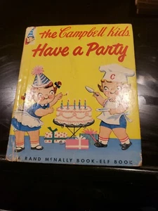 The Campbell Kids Have A Party 1954 Rand  McNally Elf Book - Picture 1 of 3