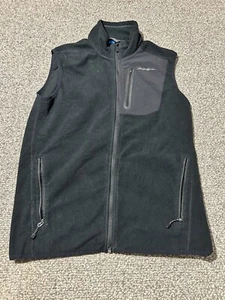 Eddie Bauer First Ascent Fleece Vest Men’s M Gray Full Zip Outdoors Lightweight - Picture 1 of 7