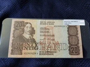 South Africa 20 Rand No Date (1990-93) Pick #121e Extra Fine - Serial #AD2989128 - Picture 1 of 2