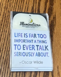 Oscar Wilde Magnet Illuminations Brilliance Is Magnet Kühlschrank ernsthaft - Bild 1 von 2