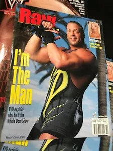 WWF WWE RAW Magazine OCTOBER 2001 Rob Van Dam RVD - Picture 1 of 2