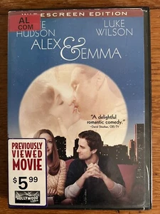 DVD "Alex & Emma" Kate Hudson, Luke Wilson PG-13 Preowned (C33C) - Picture 1 of 6