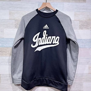 Indiana Hoosiers Softball Raglan Tech Fleece Sweatshirt schwarz grau Damen Small - Bild 1 von 8