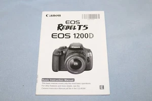 Canon Rebel T5 EOS 1200D Bedienungsanleitung Buch - Top Zustand! - Bild 1 von 2