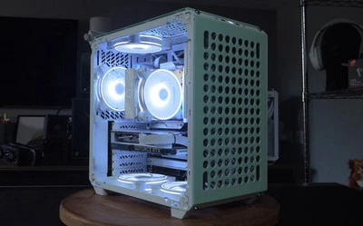 Cooler Master QUBE 500 White Small PC Case High Airflow Mid-Tower ATX  - Image 1 of 4