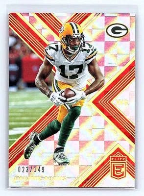 Davante Adams 2017 Donruss Elite #37 Red #/149 - Image 1 of 2