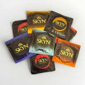 12 x SKYN Condoms – Eight Varieties To Choose. Discreet Packaging -FREE POSTAGE! - Picture 1 of 17