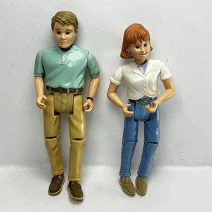 1998 Fisher Price Loving Family Dollhouse Mom & Dad Vintage - Picture 1 of 5