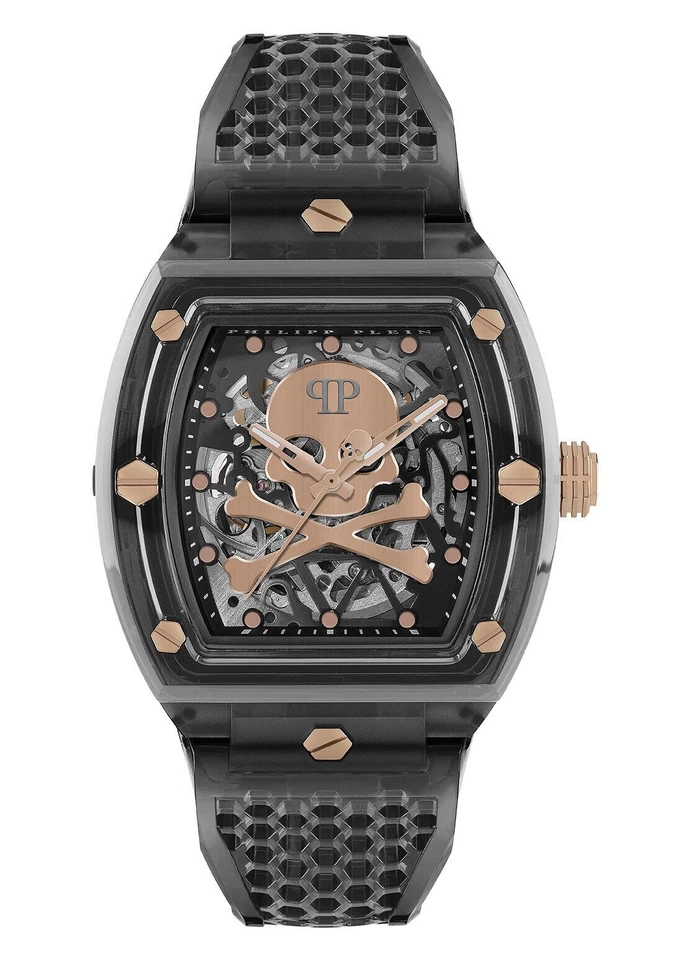 Reloj Philipp Plein Gris Hombre Analógico Gris El $keleton Cristal PWPTA0424 Foto 1 de 4