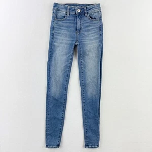 AMERICAN EAGLE Hi Rise Jegging Size 00 Womens Next Level Stretch Jeans - Picture 1 of 8