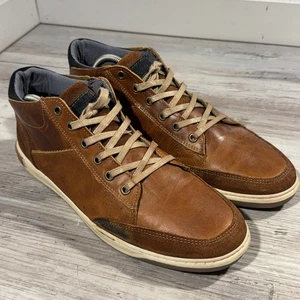 Zapatilla deportiva Bull Boxer Laytone de cuero con cordones para hombre talla 12 zapatos chukka Portugal - Imagen 1 de 10