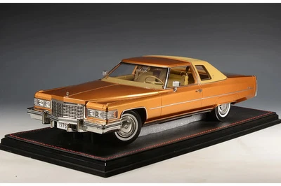 1/18 GLM Stamp 1976 Cadillac Coupe de Ville Amberlite Firemist STM1976604 - Image 1 of 2