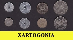 GREECE COINS FULL SET YEAR 1971, VG-XF CROWN HERCULES - Picture 1 of 2