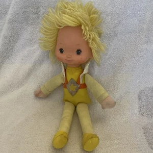 "Muñeca de cuerpo suave vintage Rainbow Brite amarillo canario 10"" sello Mattel 1983" - Imagen 1 de 9