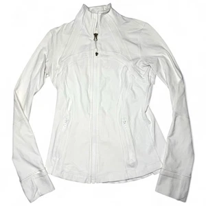 Lululemon Define Full-Zip Athletic Jacket Size 6 Women’s XS White Pre-owned - Picture 1 of 18