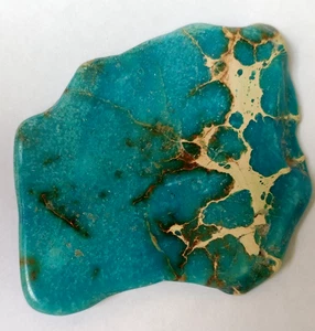 152.2 Ct. Natural Carico Lake Blue Turquoise Rough Slab Untreated Loose Gemstone - Picture 1 of 6