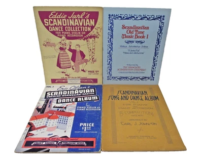 Scandinavian music book lot Waltzes Polkas for piano violin vintage Jarl, Olzen - Image 1 of 4