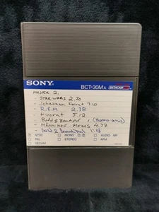 Betacam SP BCT-30MA Master Tape Xpress TV Segments Star Wars REM - Picture 1 of 3
