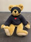 Vermont Teddy Bear 16' LOVE Bandit Heart Jointed Valentine Plush Stuffed USA