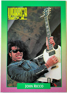 JOHN RICCO ~ WARRIOR SOUL  Brockum RockCards  1991 USA 1st Ed. CARD  32Yrs! RARE