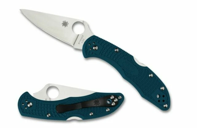 Spyderco Delica 4 Folding Knife - Blue (C11FPK390)