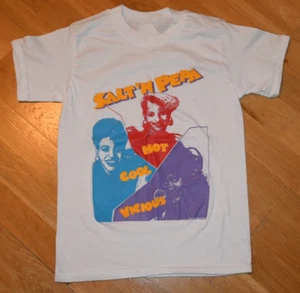 SALT 'N PEPA vintage Rare 80's R+B Hip Hop rap concert tour shirt LI370 - Picture 1 of 3