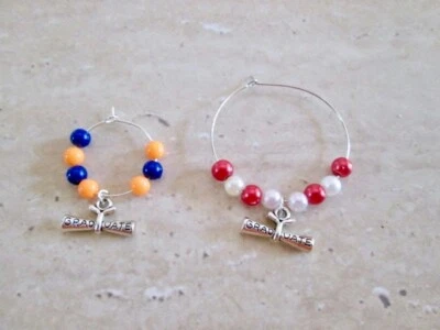 CONJUNTO DE BERLOQUES DE VIDRO DE VINHO 3, DIPLOMA, GRADUAÇÃO, ESCOLA, ENFERMEIRA, FACULDADE, MÉDICO, FESTA FAVOR - Imagem 1 de 4